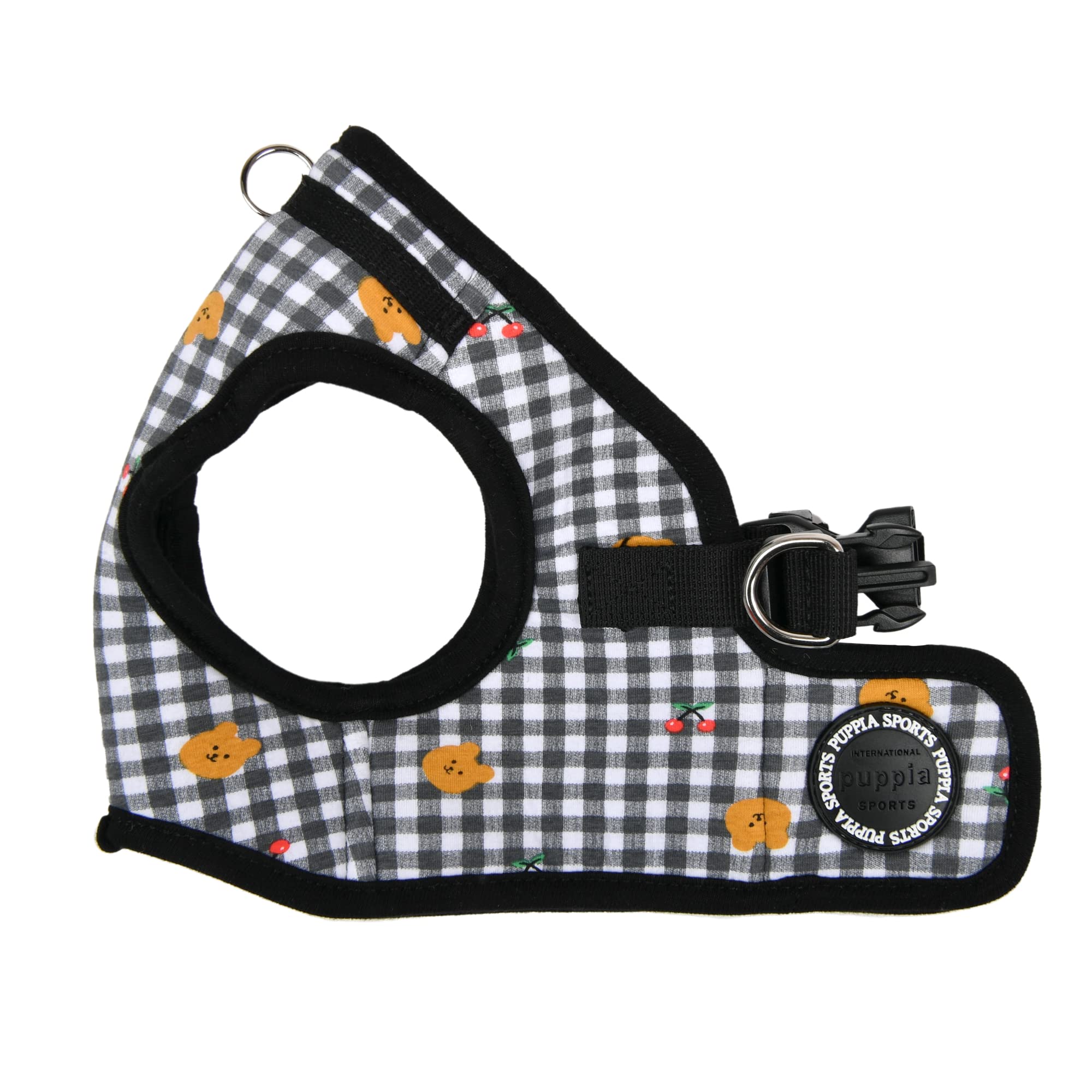 Puppia Baba Step-in Vest Dog Harness No Choke No Pull Walking Training for Small and Medium Dog - Black - L