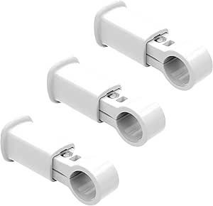 Soportes con abrazadera para radiadores de baño - Tubos de Ø25 mm, capacidad 75 Kg - Blanco