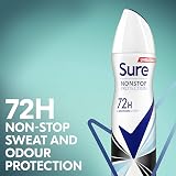 Sure Invisible Aqua Nonstop Protection Antiperspirant Aerosol 250 ml Pack of 4 view 3