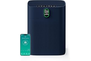 MORENTO Purificateur d'air intelligent pour la maison de grandes pièces jusqu'à 300 m², compatible Wi-Fi et Alexa, affichage 