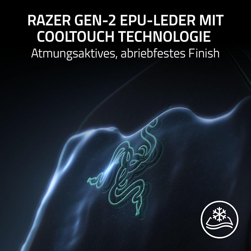 Iskur V2 NewGen - Ergonomischer Gaming-Stuhl mit atmungsaktivem Gen-2 EPU-Leder mit Cooltouch Technologie - Hyperflex Lordosenstütze - breite Schulterbögen und Sitzfläche | Quartz