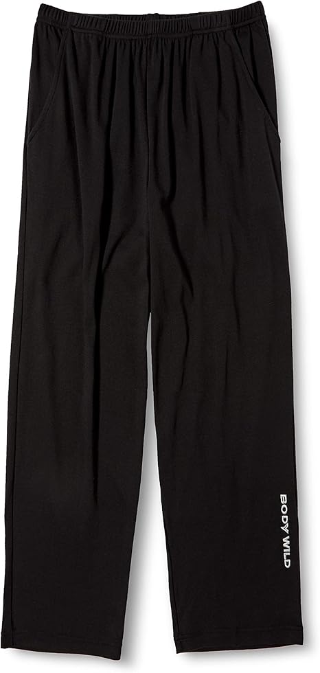 Amazon ボディワイルド ルームウェア 丈短め長パンツ スムース Be4366w メンズ ブラツク 日本 M 日本サイズm相当 ルームウェアボトムス 通販