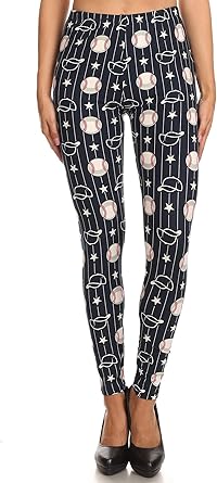 women's holiday print leggings