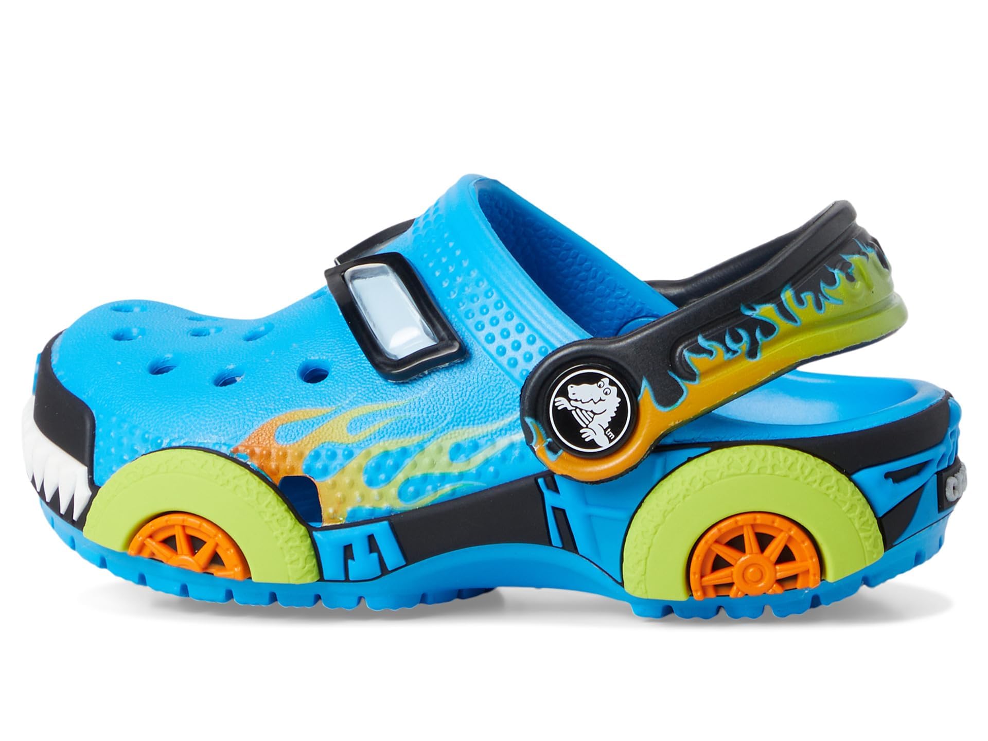 Crocs Unisex Kinder Classic IAM Monster Truck Cg T Clog, Neon Ocean, 19/20 EU 4