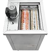Wtecom Commercial 2 Slim Molds Popsicle Machine,Ice Sticks Maker | Ice Sticks Popsicle Machine,Stainless Steel Ice Lollipop Maker,26pcs/Each Mold,123ml/each stick for Bar,Cafes,Milk tea,Store