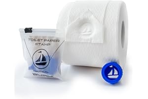 BURU SOLUTIONS Toilet Paper Stamp Nautical (Sailboat) - Add a Unique Personal Touch to Your Bathroom Decor! Enhance your Home Decor. Ideal for Housekeeping, Hotels, Rentals, Home Staging Decor