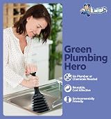 Luigi's Sink and Drain Plunger Black - Powerful Accordion Plunger for Sinks view 7