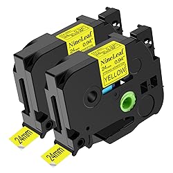 NineLeaf 2 Pack Compatible for Brother P-touch
