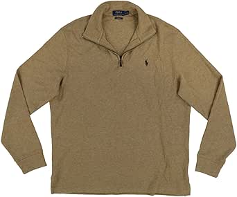 Polo Ralph Lauren Mens Quarter Zip Pullover Estate Rib Long Sleeve Sweater at Amazon Menâs 