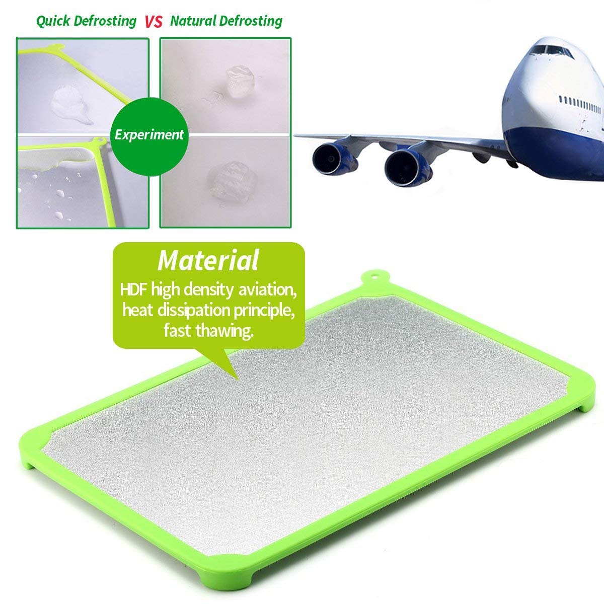 Bandeja del Deshielo, Placa De Descongelación del Metal Rápido ...