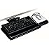 3M Keyboard Tray with Adjustable Keyboard and Mouse Platforms, Just Lift to Adjust Height and Tilt, Swivels and Stores Under Desk, Gel Wrist Rest and Precise Mouse Pad, 23" Track, Black (AKT150LE)