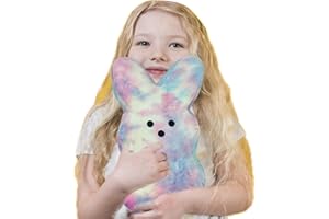 vizethru Big Size 20 inches Easter Bunny Plush Toys Decorations Cute Animal Bunny Stuffed Doll Easter Basket Stuffers Gift for Kids (Big Pink)