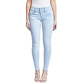 YMI Womens YMI Women's Junior Mid-Rise Wannabettabutt 3-Button Recycled Fibers Skinny Jeans
