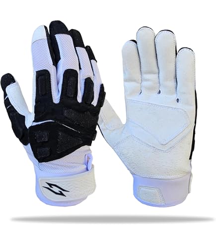 Gants Football Américain Barnett FLG-03 Linemen Pro | Paume Cabretta - OL/DL - Couleur Bleu