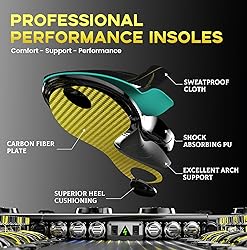 Welnove Carbon Fiber Sports Insoles with Arch