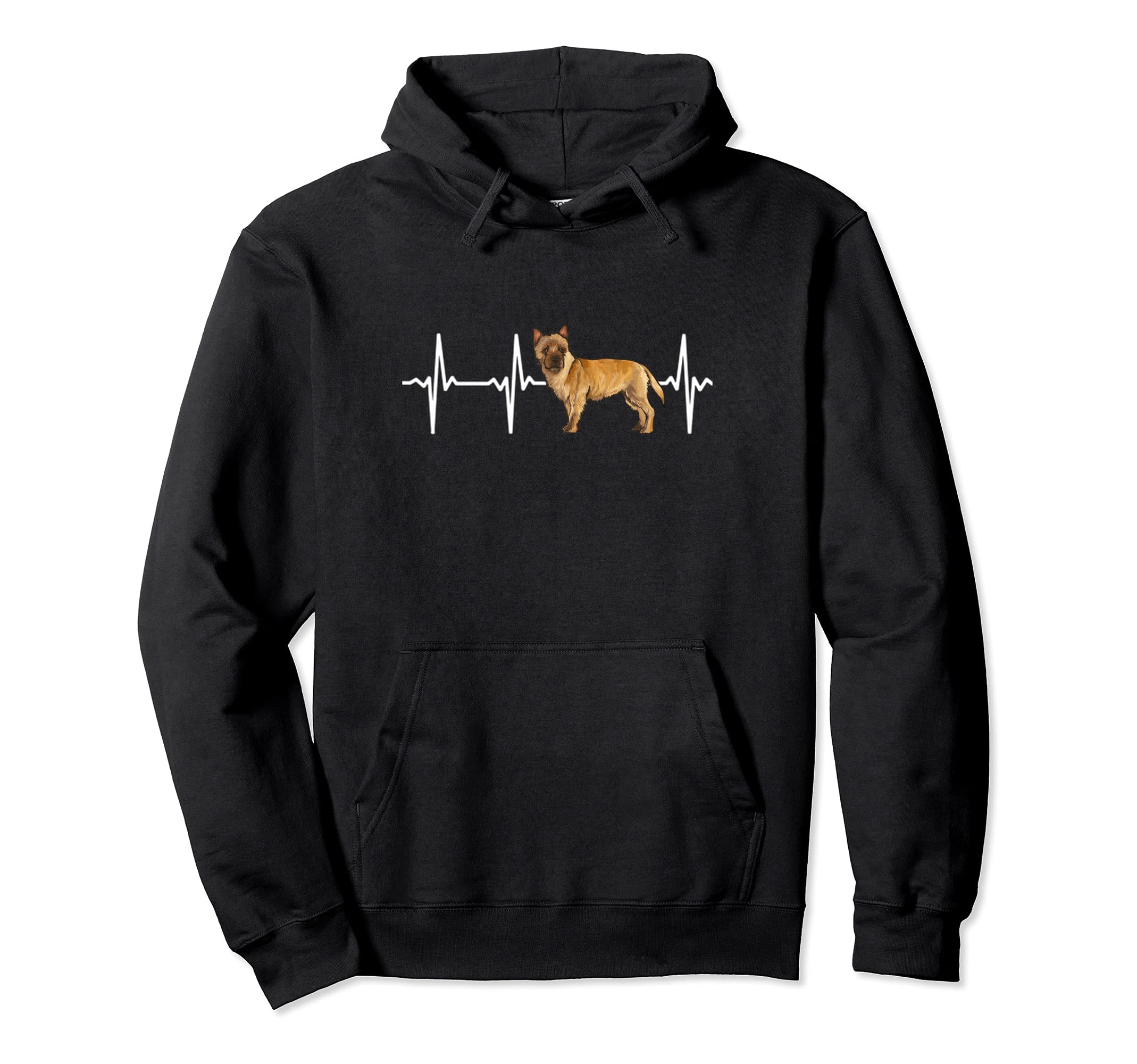 Cairn Terrier Heartbeat Love My Dog Pullover Hoodie
