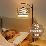 Rayofly Arc Floor Lamp with Dimmable LED Bulb Remote Dimmer Tall Black view 9