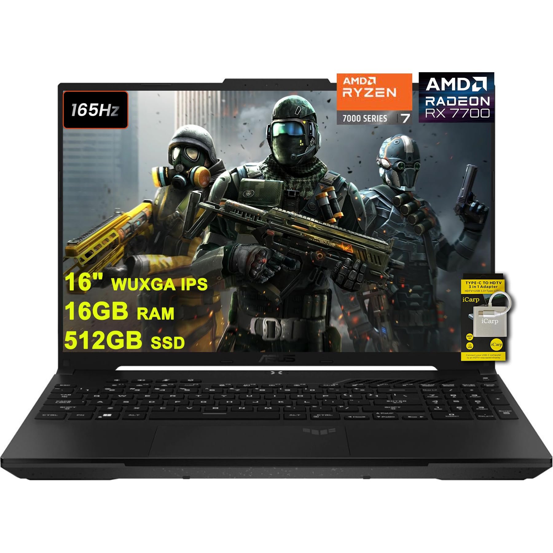 ASUS TUF Gaming A16 Laptop 16" WUXGA 165Hz