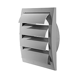 Repa Market 6 Inch Gray Dryer Vent Hood/Duct Cover