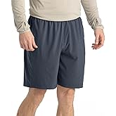 Free Fly Men's Breeze Short - 8" Inseam, Quick-Dry Lightweight Active Shorts for Men, UPF 50+ Sun Protection - Blue Dusk II, Medium