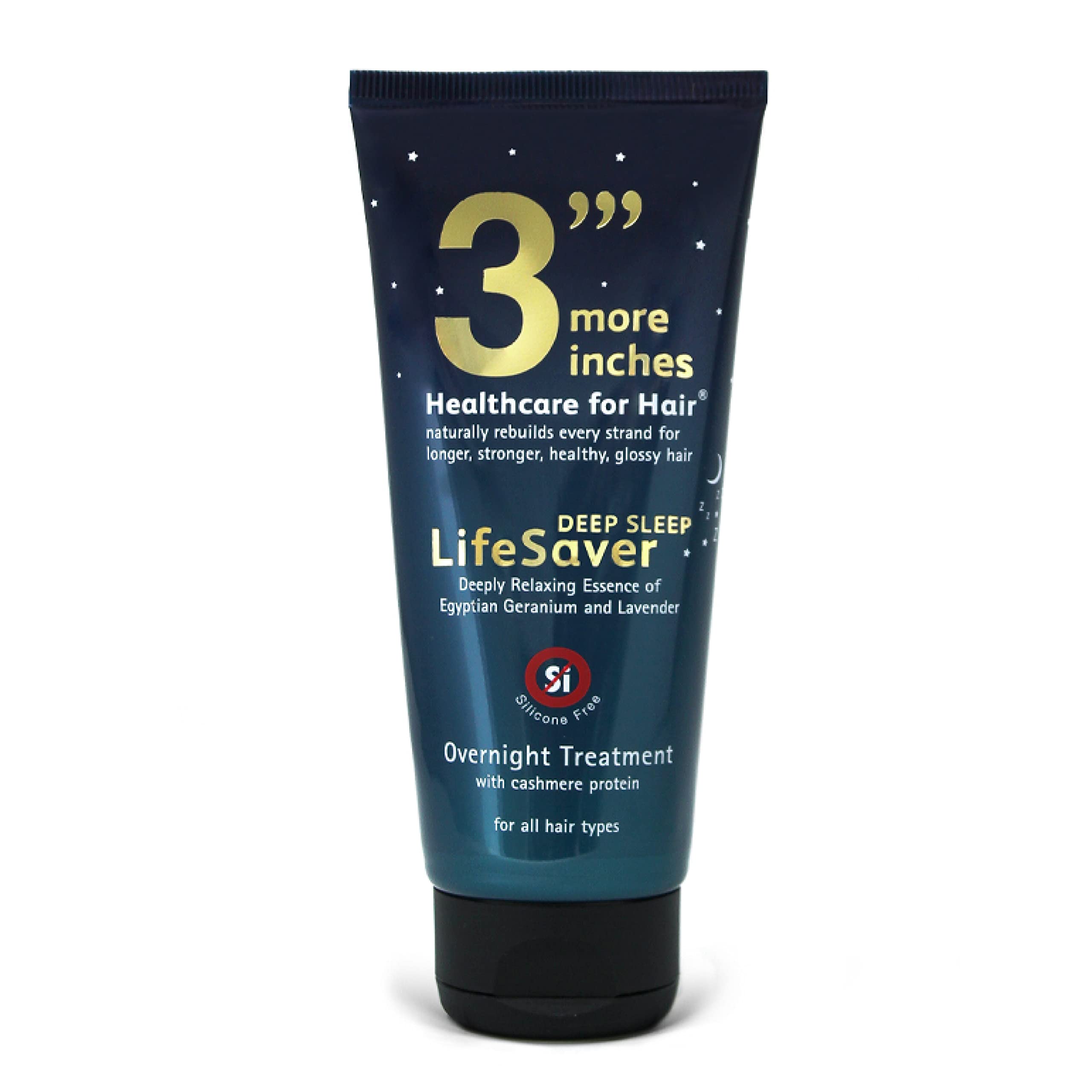 3'''More Inches LifeSaver Deep Sleep Overnight Hair Treatment 100ml - Hair Repair for Split Ends, Broken Bonds & Dry Hair - Thicker, Smoother, Softer & Stronger Hair - Hair Care by Michael Van Clarke