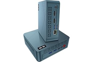 wo-we H5 Mini PC Intel Twin Lake N150(Beat N100/N95) 16GB RAM 512GB M.2 PCLe SSD 4C/4T 4K Triple Display Dual HDMI&Type-C,USB3.2 x4 Mini Desktop Computer for Home Office Business Gaming