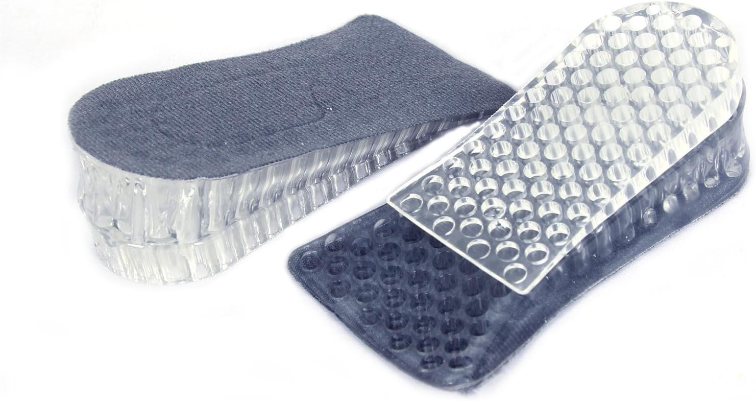 FreshGadgetz Silica Gel Shoe Hidden Insoles, Heel Lift, Height Increasing Insoles, Heel Lift Inserts (Grey)