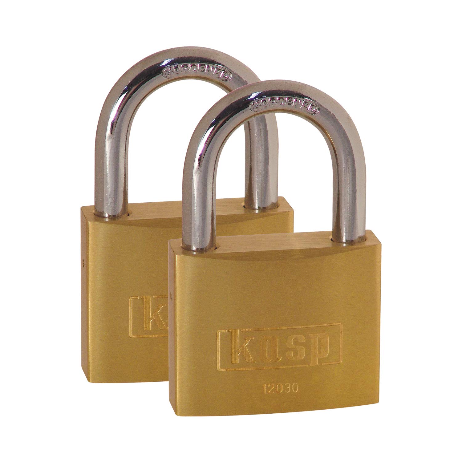Kasp K12030D2 30 mm Brass Padlock Keyed Alike (Pack of 2)
