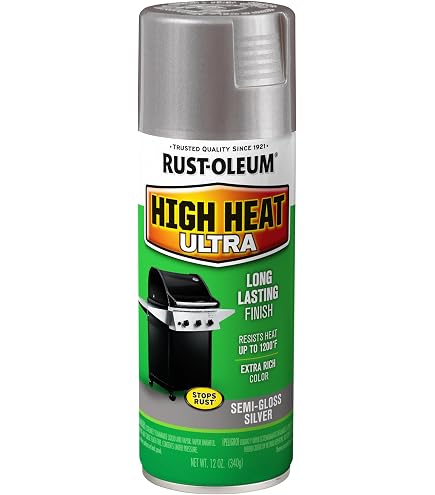 thumbnail image 2 of Rust-Oleum 248904 High Heat Engine Enamel – Flat Aluminum, 12 Oz Spray Paint 2 of 5