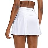 Soothfeel Pleated Tennis Skirt for Women with Pockets Women's High Waisted Athletic Golf Skorts Skirts for Workout Running