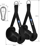 HXD-ERGO Ergonomic Gym Handles with 2 Carabiners - Anti-slip Resistance Band view 4