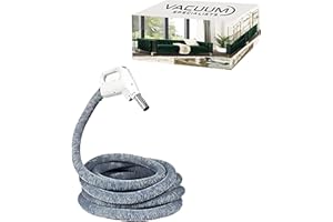 Vacuum Specialists Universal Central Vacuum Hose | 40' High Voltage 3-Way Switch Premium Electric Hose & Knitted Hose Cover I