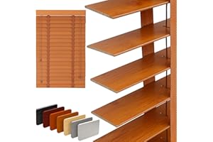 YUUNIQEX 2" Slats Wood Blinds for Indoor Windows: Solid Wooden Blackout Blinds & Shades,Black Out Privacy Horizontal Blinds for Home Bedroom Bathroom Living Room Windows and Doors 30.5" WX72 H Light Brown