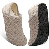 Fires Womens Mens Slippers with Rubber Sole Soft-Lightweight House Slipper Socks Around House Shoes Non Slip Indoor/Outdoor