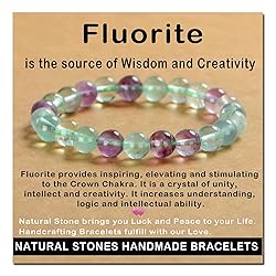 AD Beads Handmade Gemstone Stretch Elastic Bracelet