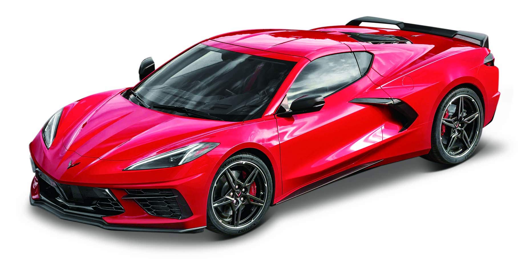 Maisto 2020 Chevrolet Corvette Stingray Coupe in Red 1/18 Scale 31447R, Multicoloured