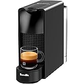 Breville Nespresso Original Essenza Mini Espresso Machine | Piano black compact espresso machine with 19 bar pressure, 25 second heat-up and 2 programmable cup sizes: Espresso, Lungo.