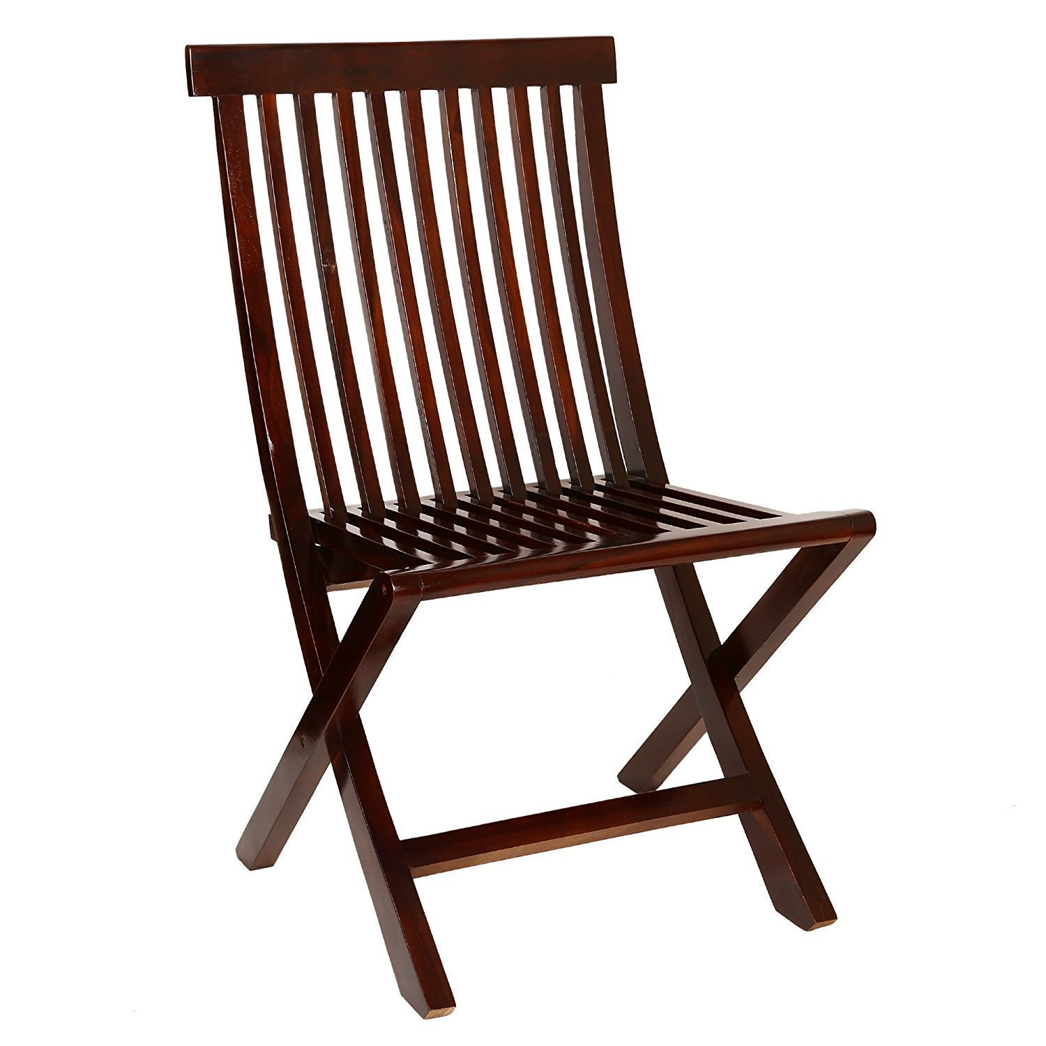 Modway Sheesham Wood Folding Chair For Living Room Mahogany Finish Amazon In Home Kitchen