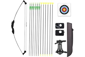 FENJANER Archery Bow and Arrow Set for Kid Compound Bow and Arrow Set for Youth Archery Set for Kids Practice Gift