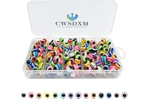 CWSDXM Fishing Beads 6mm 8mm Fishing Beads Round Mixture Fishing Beads Bait Kits for All Sort Fishing Rigs Saltwater/Freshwater
