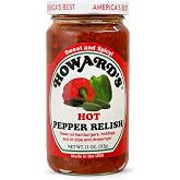 Howard&rsquo;s Hot Pepper Relish, 11 oz | Classic Sweet &amp; Spicy Relish Made with Fresh Peppers | Perfect for Hot Dogs, Burgers, Sandwiches &amp; More | Gluten-Free