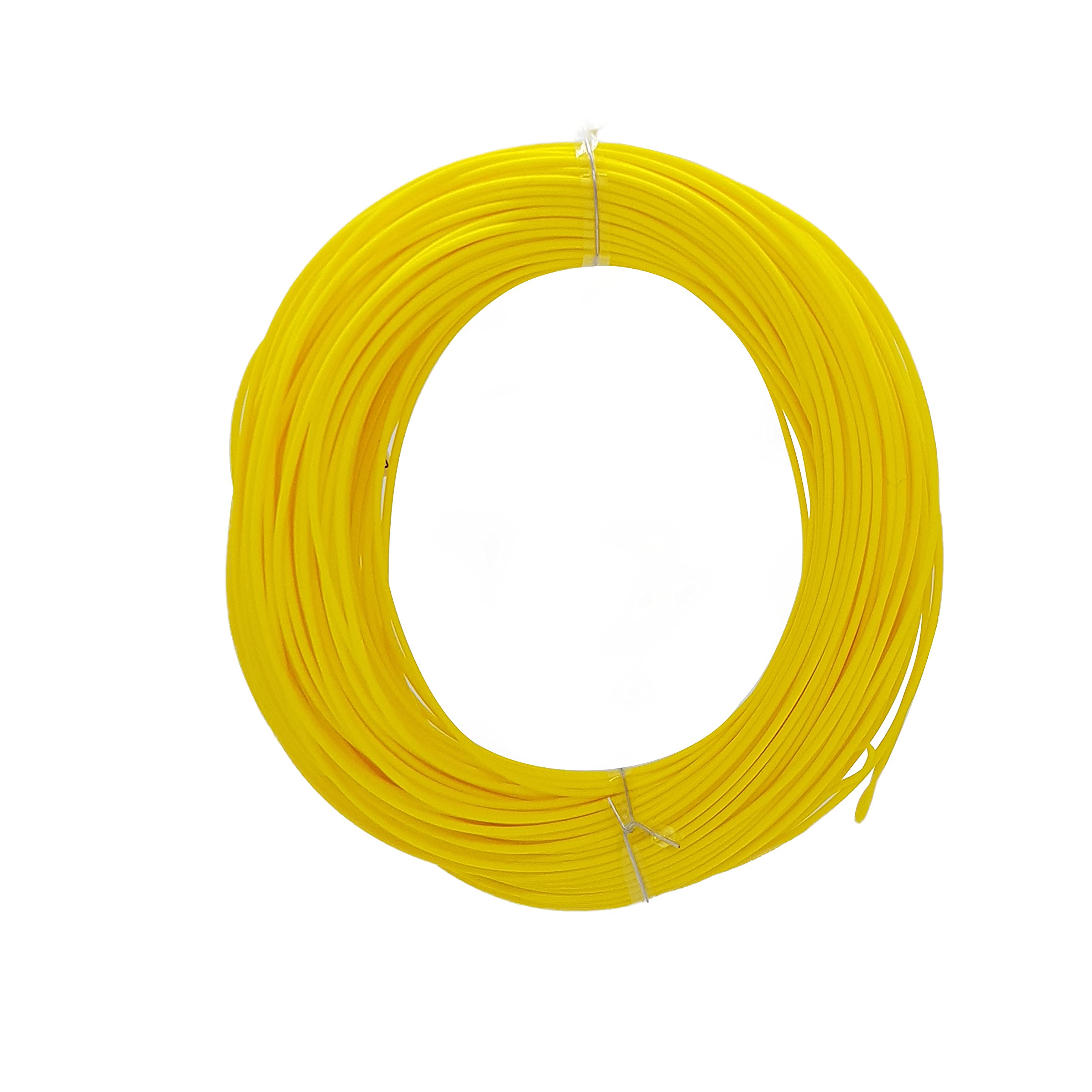 BestCity Fly Fishing Double Taper Floating Yellow DT8 Line with 2 Welded Loops