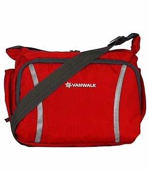 Vanwalk Red Unisex Nylon Sling Bag