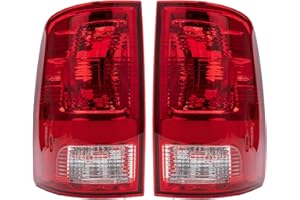 Tail Light Assembly Compatible With 2009-2018 Dodge Ram 1500 and 2010-2018 Dodge Ram 2500 3500 with Bulb Inside Replaces CH28