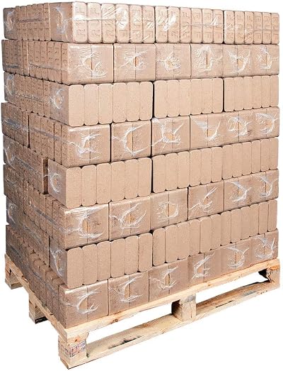 Bioglow Oak RUF Heat Logs 960kg Full Pallet 100% Hardwood Woodsure Approved