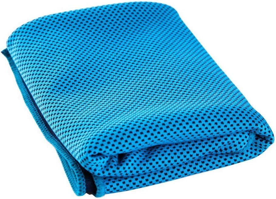 Lunaoo Instant Cooling Towel Long 100cm x 30cm Chemical-free Breathable Reusable and Easy to Carry Cooling Relief after Yoga Sports Hikes Runs Gardening Fishing Outdoor Adventure