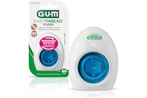 GUM EasyThread Floss, Orthodontic Threader, 50 uses in 1 Unit