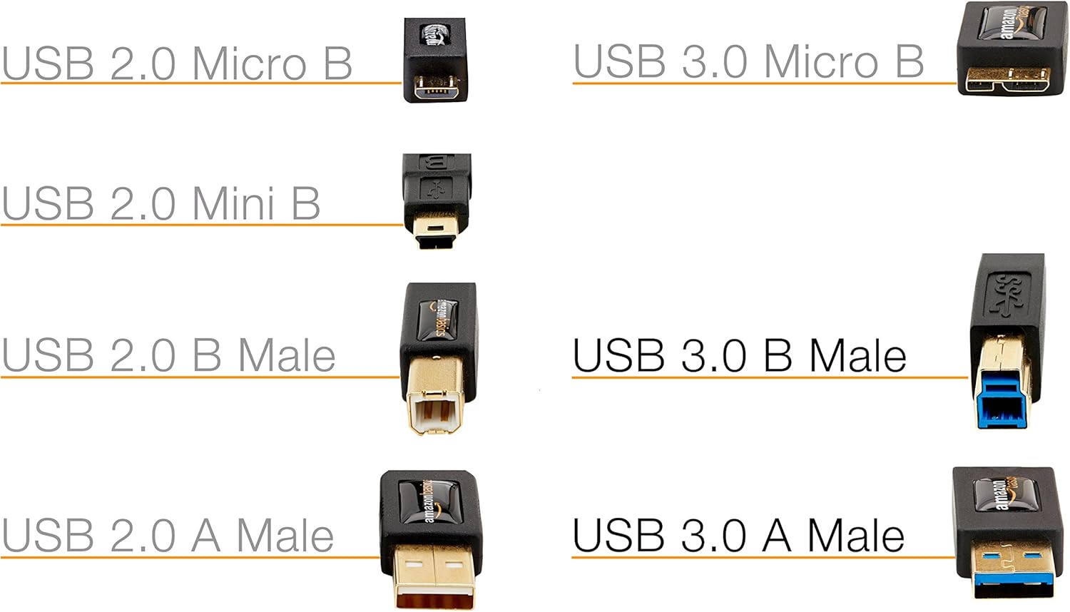 Basics High Speed USB 3.0 Cable - A-Male to B-Male - 9 Feet (2.7 Meters): Computers & Accessories