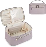 Wandering Nature Travel Makeup Bag with Brush Compartment Purple