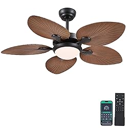 Wiviniya Tropical Ceiling Fans with Lights and